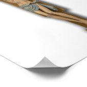 Jesus Christus auf dem Kreuzplakat Poster (Ecke)