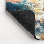 Jesus Christus auf dem Wasser laufen, Christlich # Mousepad (Ecke)