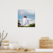 Jesus Christus auf dem Weg zum Himmel Christliche Poster (Küche)