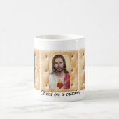 Jesus Christus auf einem Soda Cracker Cup Kaffee T Kaffeetasse (Mittel)