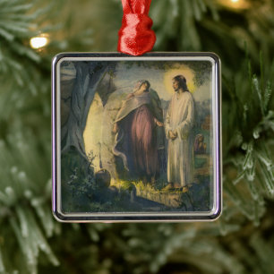 Jesus Christus auferstanden vom Grab von ML Greer Ornament Aus Metall