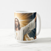 Jesus Christus Auferstehung Kaffeetasse (VorderseiteRechts)