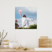 Jesus Christus Auferstehung Ostern Christliches Po Poster (Küche)