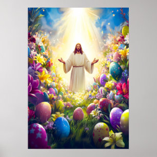 Jesus Christus Auferstehung Ostern Poster