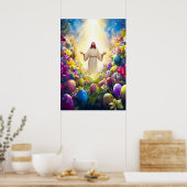 Jesus Christus Auferstehung Ostern Poster (Küche)