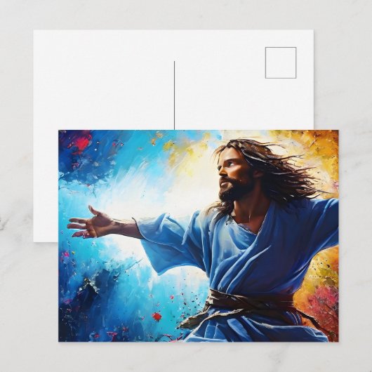 Jesus Christus Auferstehung Postkarte (Vorne/Hinten)