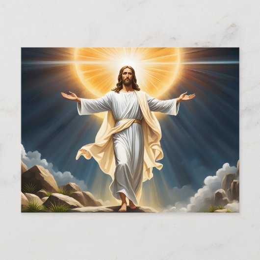 Jesus Christus Auferstehung Postkarte (Vorderseite)