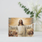 Jesus Christus Auferstehung Postkarte (Stehend Vorderseite)