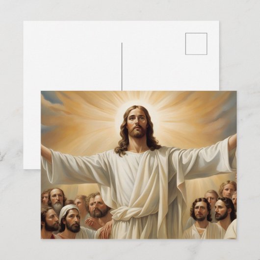 Jesus Christus Auferstehung Postkarte (Vorne/Hinten)