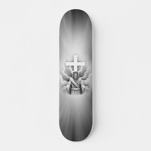 Jesus Christus-Auferstehungs-Kreuz-Entwurf Skateboard (Vorne)