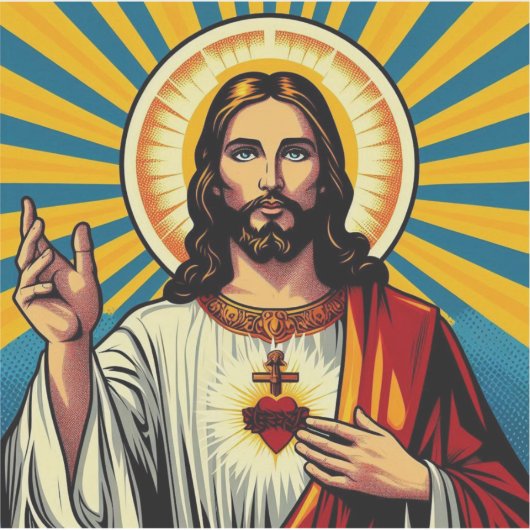 Jesus Christus Aufkleber (Vorderseite)