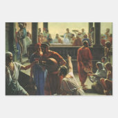 Jesus Christus bei Hochzeit von Cana, Wasser in We Geschenkpapier Set (Vorderseite)