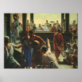 Jesus Christus bei Hochzeit von Cana, Wasser in We Poster (Vorne)