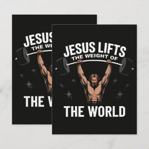Jesus Christus beim Kreuzheben Ankündigung