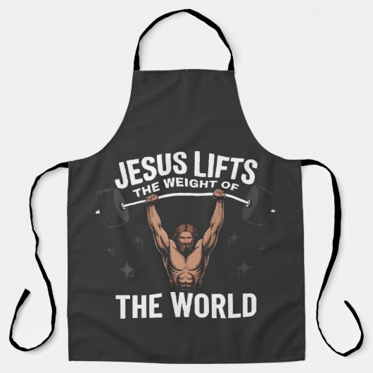 Jesus Christus beim Kreuzheben Schürze (Vorderseite)