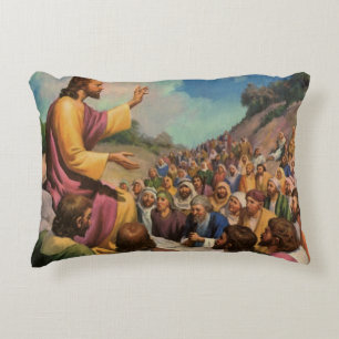 Jesus Christus Bergpredigt, Vintage Religion Dekokissen
