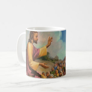 Jesus Christus Bergpredigt, Vintage-Religion Kaffeetasse