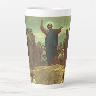 Jesus Christus Bergpredigt, Vintage Religion Milchtasse