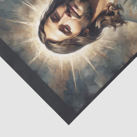 Jesus Christus betet für alle Seidenpapier (Ausschnitt)