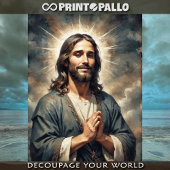 Jesus Christus betet für alle Seidenpapier