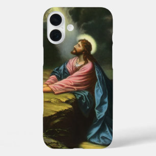Jesus Christus betet im Garten Gethsemane im Vinta iPhone 16 Plus Hülle