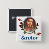 Jesus Christus Button (Vorne & Hinten)