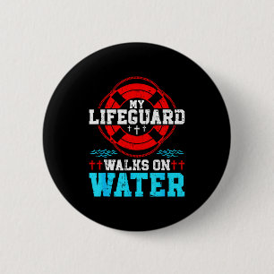 Jesus Christus Christ Mein Gang Auf Wasser Button