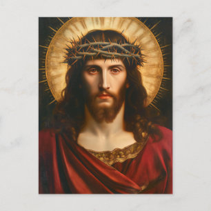 Jesus Christus   Christliche religiöse Kunst Einladungspostkarte