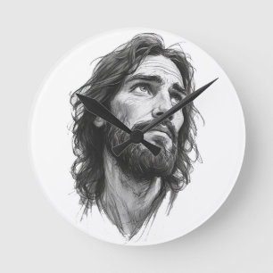 Jesus Christus Christliche Wanduhr