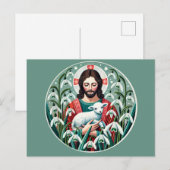 Jesus Christus Christlicher Osterfrühling Postkarte (Vorne/Hinten)