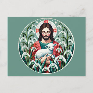Jesus Christus Christlicher Osterfrühling Postkarte