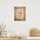 Jesus Christus. Christlicher Prediger Poster (Küche)