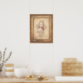 Jesus Christus. Christlicher Prediger Poster (Küche)