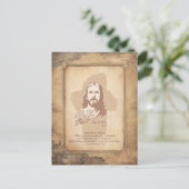 Jesus Christus. Christlicher Prediger Postkarte (Stehend Vorderseite)