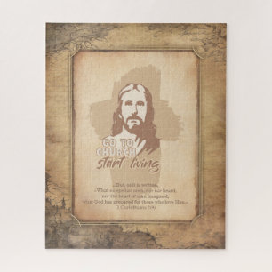 Jesus Christus. Christlicher Prediger Puzzle