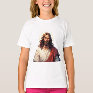 Jesus Christus Christliches Mädchen T-Shirt