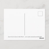 Jesus Christus der Erlöser der Weltpostkarte Postkarte (Rückseite)