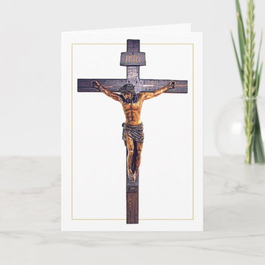 Jesus Christus der Erretter am Kreuz Karte (Vorderseite)