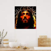 Jesus Christus der Erretter Poster (Küche)