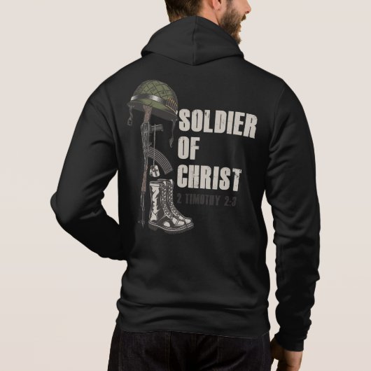 Jesus Christus, der Glaube der Christlichen Armee Hoodie (Rückseite)
