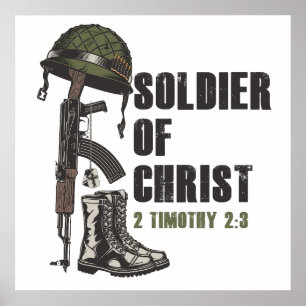 Jesus Christus, der Glaube der Christlichen Armee Poster