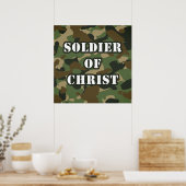 Jesus Christus, der Glaube der Christlichen Armee Poster (Küche)