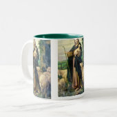JESUS CHRISTUS DER GUTE HIRTE ZWEIFARBIGE TASSE (Vorderseite Links)