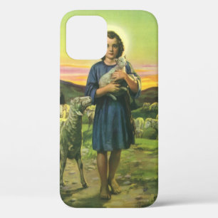 Jesus Christus der Hirte mit Lammbaby im Vintage-S Case-Mate iPhone Hülle