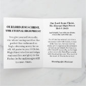 Jesus Christus, der Hohepriester geklappte Grußkar Karte (Innenseite)