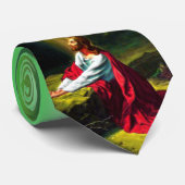 Jesus Christus, der im Garten von Gethsemane betet Krawatte (Gerollt)