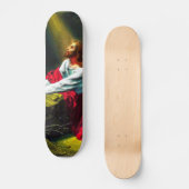 Jesus Christus, der im Garten von Gethsemane betet Skateboard (Vorderseite)