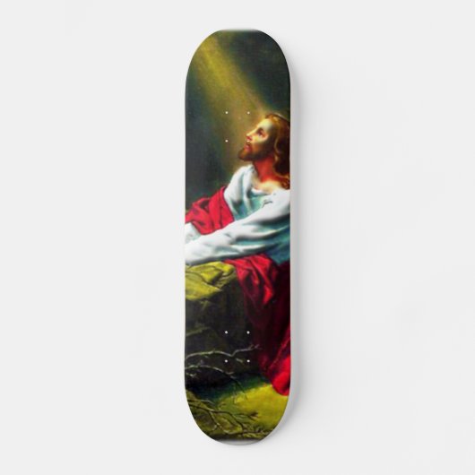 Jesus Christus, der im Garten von Gethsemane betet Skateboard (Vorderseite)