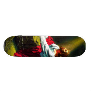 Jesus Christus, der im Garten von Gethsemane betet Skateboard