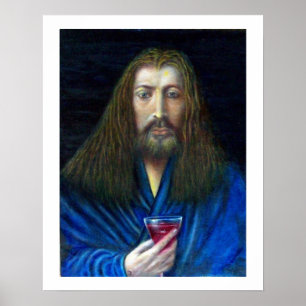 JESUS CHRISTUS, DER KELCH IN EMMAUS POSTER